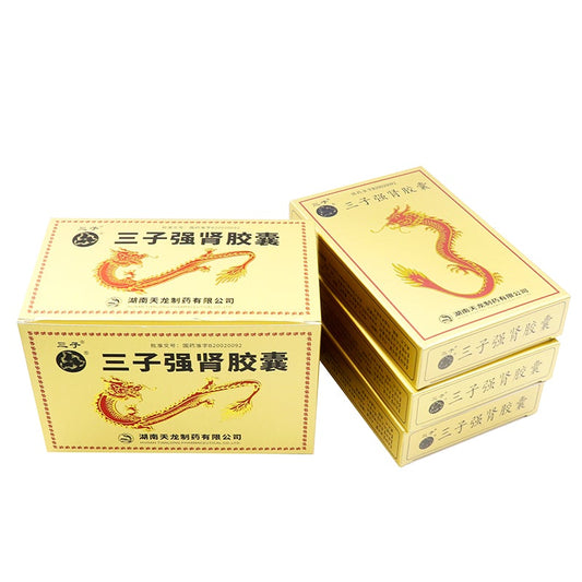 Sanzi Qiangshen Capsules or Sanzi Qiangshen Jiaonang for impotence and premature ejaculation. (72 capsules*2 boxes/lot)