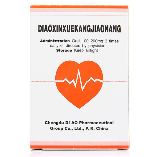 DIAO DIAOXINXUEKANGJIAONANG For Angina Pectoris 0.1g*20 Capsules*5 boxes